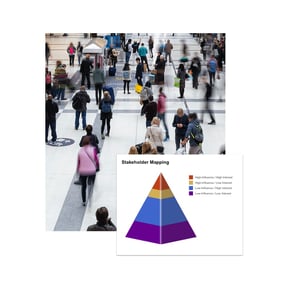 people in a train station and image of tractivity system report
